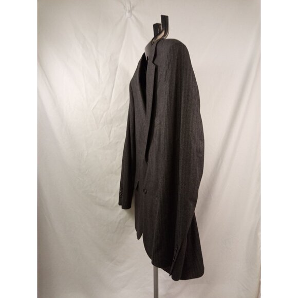 Jos. A. Bank Grey Pinstriped Tailored Fit Suit Set 42R/36 Waist - Picture 4 of 12